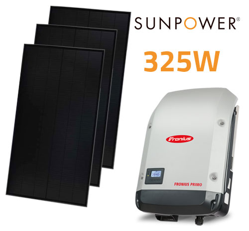 3 SunPower Panels + Fronius Inverter